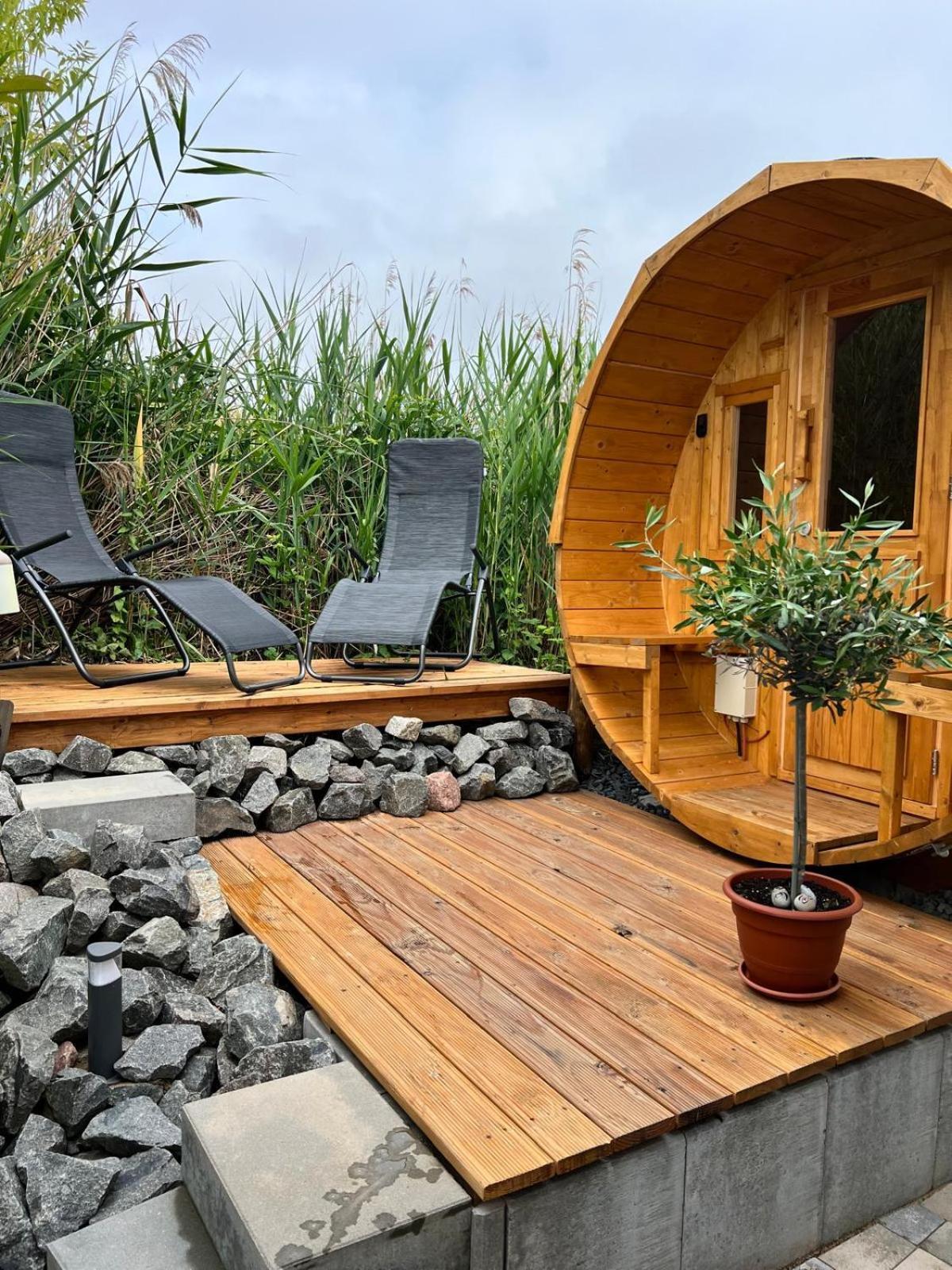 Villa Di Lago - Ferienhaus Mit Sauna Mucheln Exterior foto